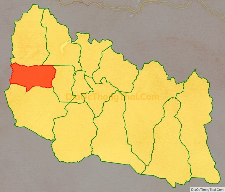 Bản đồ vị trí và địa giới hành chính Xã Đăk Pơ Pho, huyện Kông Chro