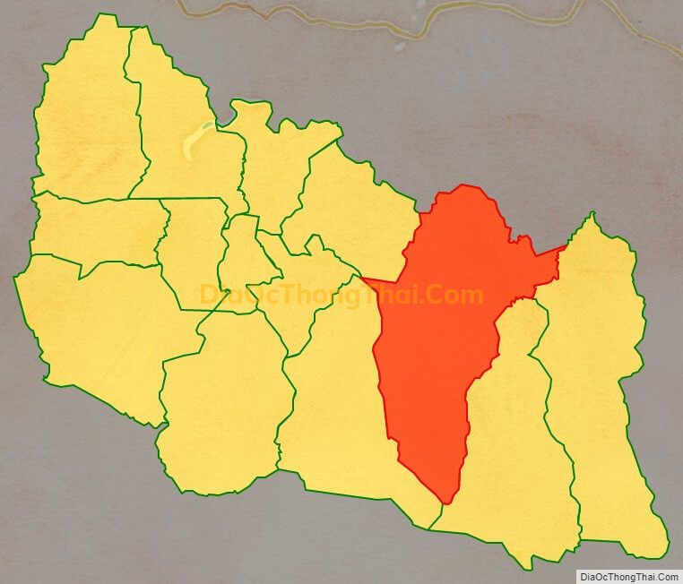 Bản đồ vị trí và địa giới hành chính Xã SRó, huyện Kông Chro