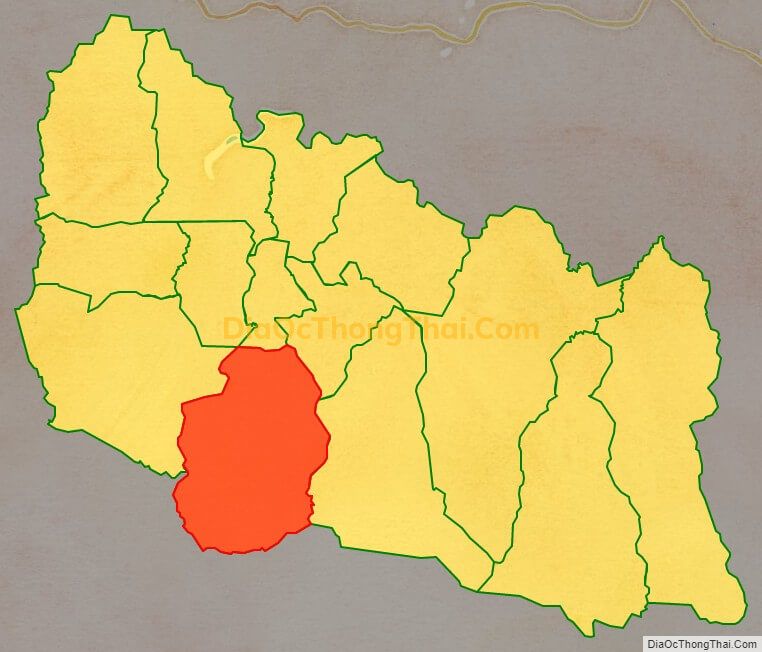 Bản đồ vị trí và địa giới hành chính Xã Yang Nam, huyện Kông Chro