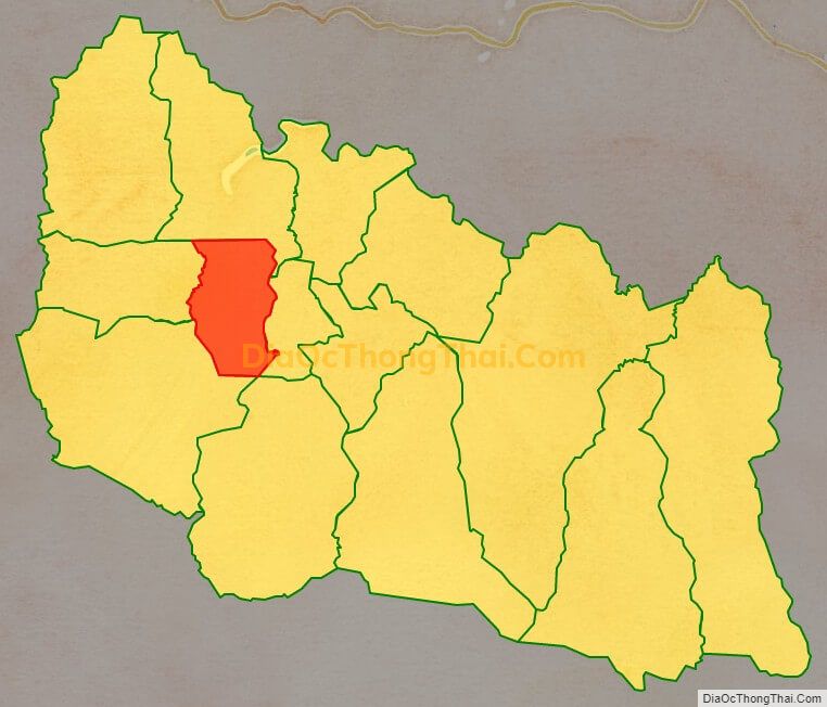 Bản đồ vị trí và địa giới hành chính Xã Yang Trung, huyện Kông Chro