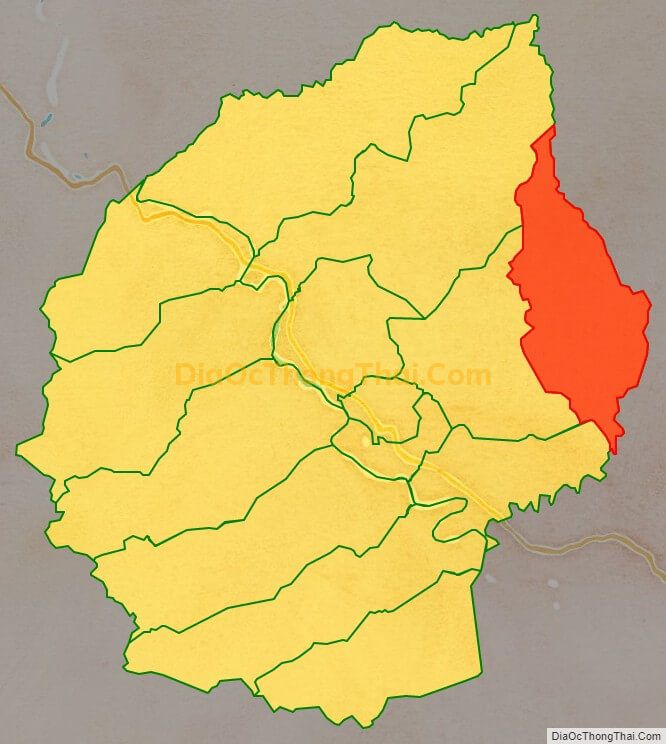 Bản đồ vị trí và địa giới hành chính Xã Đất Bằng, huyện Krông Pa