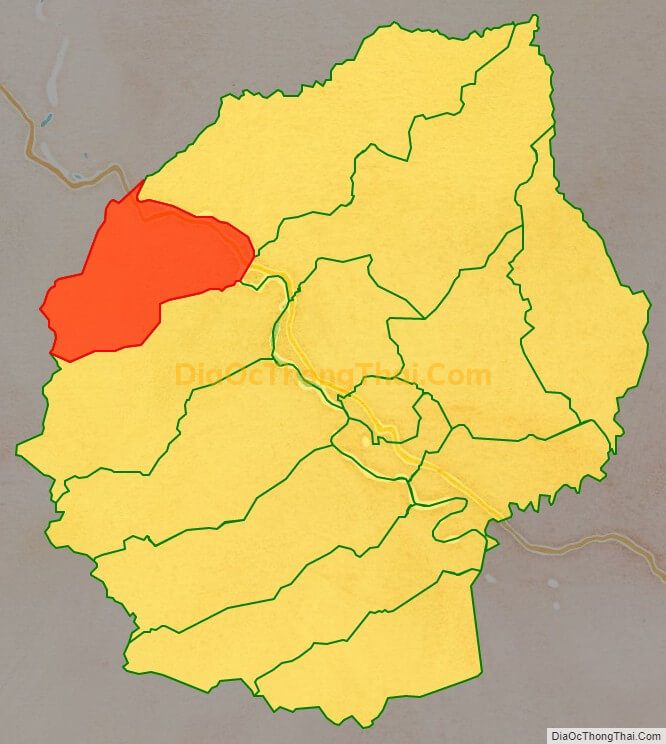 Bản đồ vị trí và địa giới hành chính Xã Ia RSươm, huyện Krông Pa