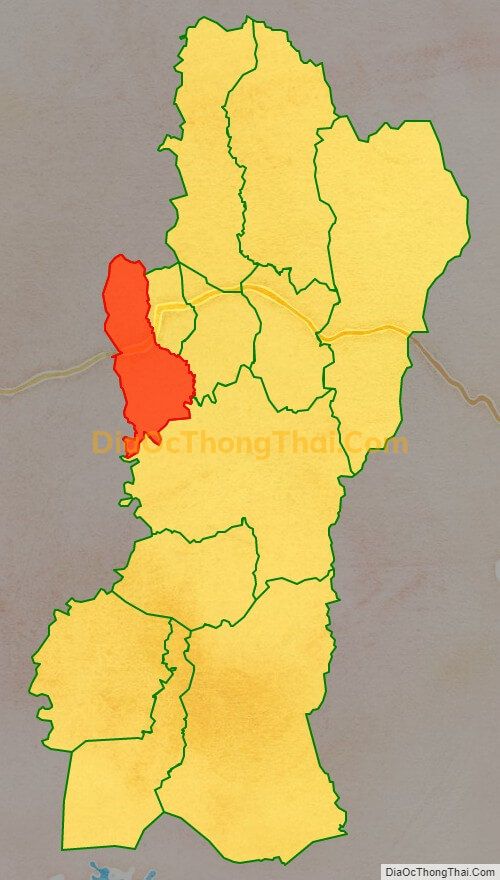 Bản đồ vị trí và địa giới hành chính Xã Đăk Djrăng, huyện Mang Yang