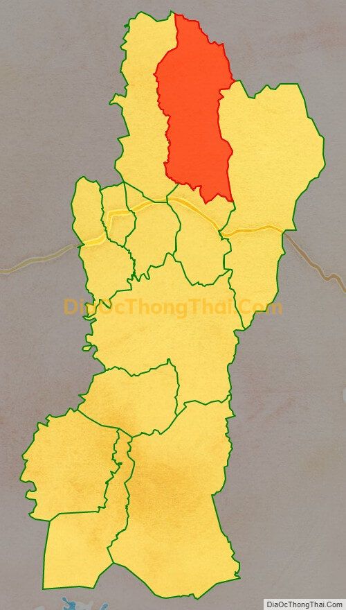 Bản đồ vị trí và địa giới hành chính Xã Đak Jơ Ta, huyện Mang Yang