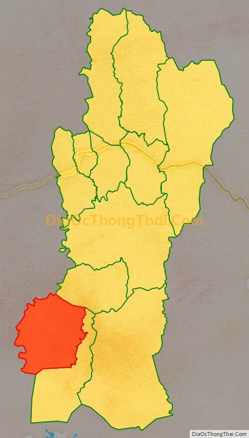 Bản đồ vị trí và địa giới hành chính Xã Đê Ar, huyện Mang Yang