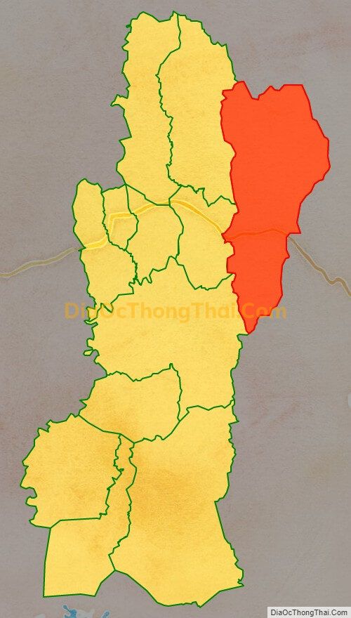 Bản đồ vị trí và địa giới hành chính Xã Hra, huyện Mang Yang