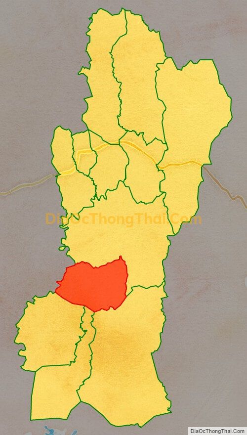 Bản đồ vị trí và địa giới hành chính Xã Kon Thụp, huyện Mang Yang