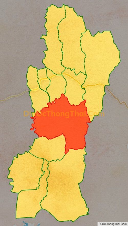 Bản đồ vị trí và địa giới hành chính Xã Lơ Pang, huyện Mang Yang