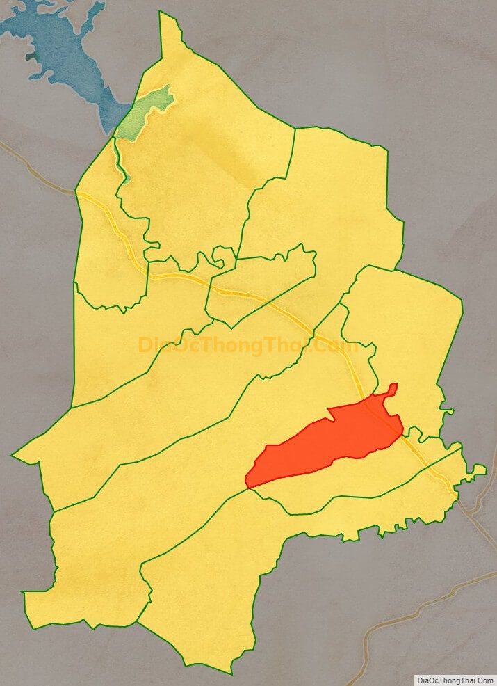 Bản đồ vị trí và địa giới hành chính Xã Ia Peng, huyện Phú Thiện