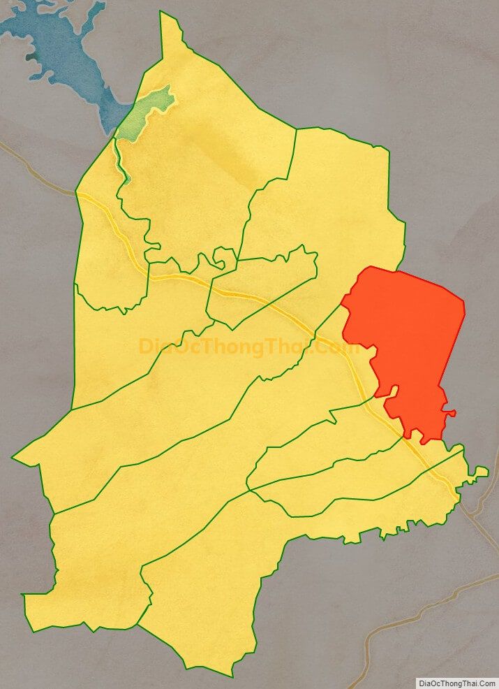 Bản đồ vị trí và địa giới hành chính Xã Ia Yeng, huyện Phú Thiện