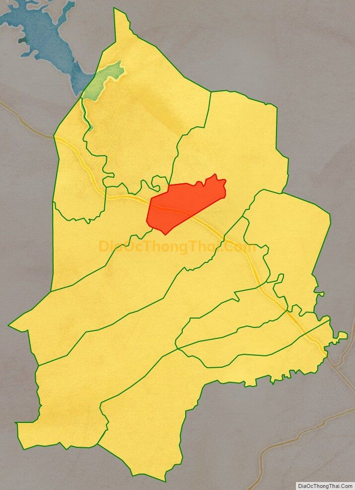 Bản đồ vị trí và địa giới hành chính Thị trấn Phú Thiện, huyện Phú Thiện