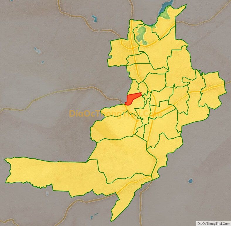 Bản đồ vị trí và địa giới hành chính Phường Diên Hồng, TP Pleiku