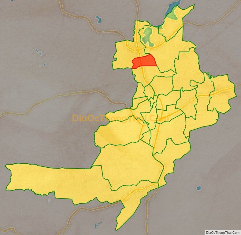 Bản đồ vị trí và địa giới hành chính Phường Đống Đa, TP Pleiku