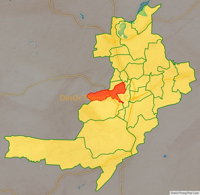 Bản đồ vị trí và địa giới hành chính Phường Ia Kring, TP Pleiku