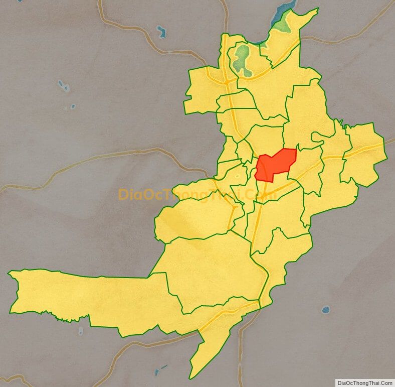 Bản đồ vị trí và địa giới hành chính Phường Phù Đổng, TP Pleiku