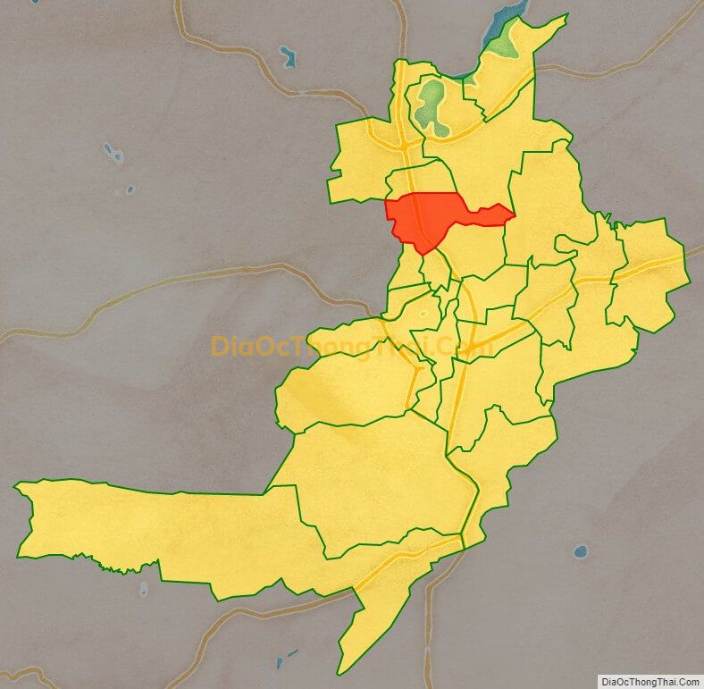 Bản đồ vị trí và địa giới hành chính Phường Thống Nhất, TP Pleiku