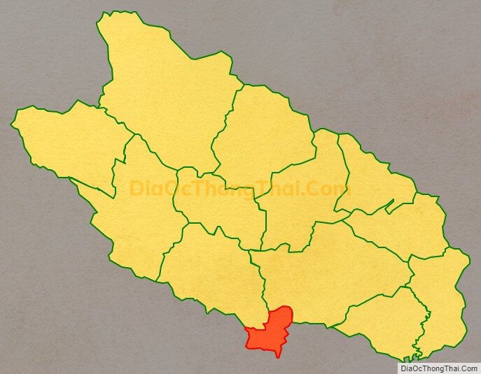 Bản đồ vị trí và địa giới hành chính Xã Phiêng Luông, huyện Bắc Mê