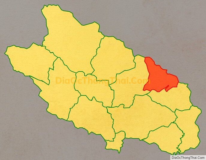 Bản đồ vị trí và địa giới hành chính Xã Yên Phong, huyện Bắc Mê