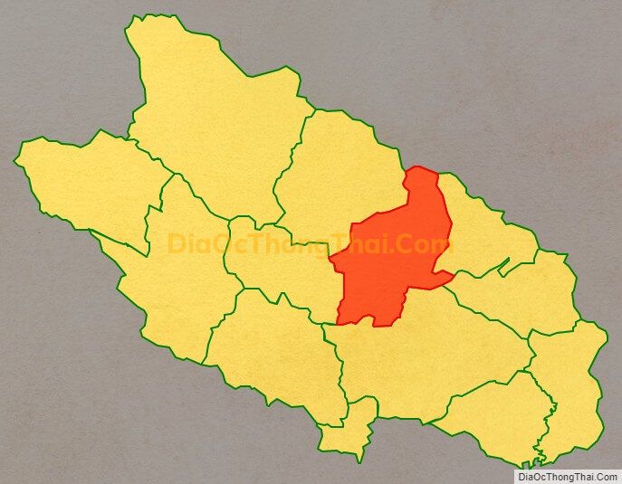 Bản đồ vị trí và địa giới hành chính Thị trấn Yên Phú, huyện Bắc Mê