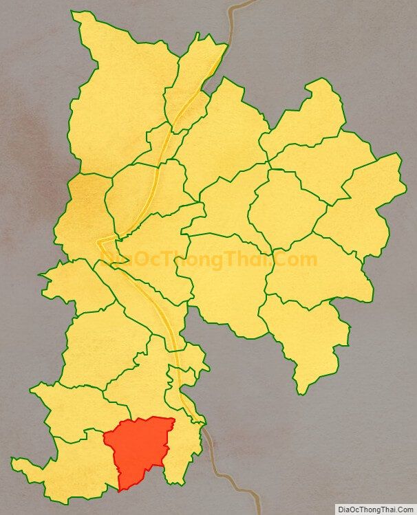 Bản đồ vị trí và địa giới hành chính Xã Đông Thành, huyện Bắc Quang