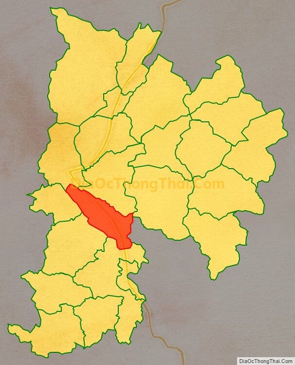 Bản đồ vị trí và địa giới hành chính Xã Hùng An, huyện Bắc Quang