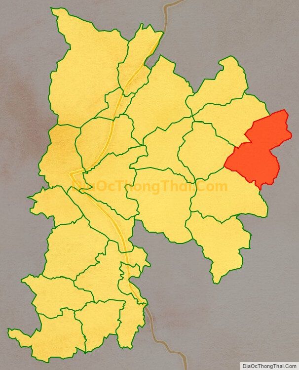 Bản đồ vị trí và địa giới hành chính Xã Hữu Sản, huyện Bắc Quang