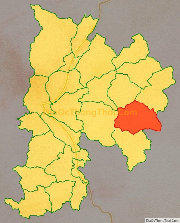 Bản đồ vị trí và địa giới hành chính Xã Liên Hiệp, huyện Bắc Quang