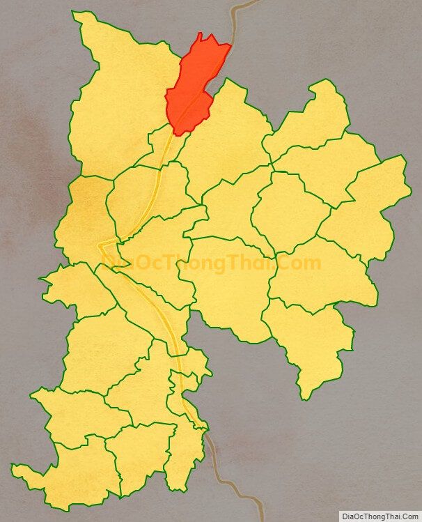 Bản đồ vị trí và địa giới hành chính Xã Tân Thành, huyện Bắc Quang