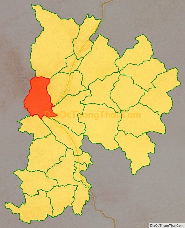 Bản đồ vị trí và địa giới hành chính Thị trấn Việt Quang, huyện Bắc Quang