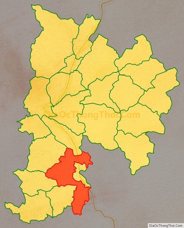 Bản đồ vị trí và địa giới hành chính Xã Vĩnh Hảo, huyện Bắc Quang
