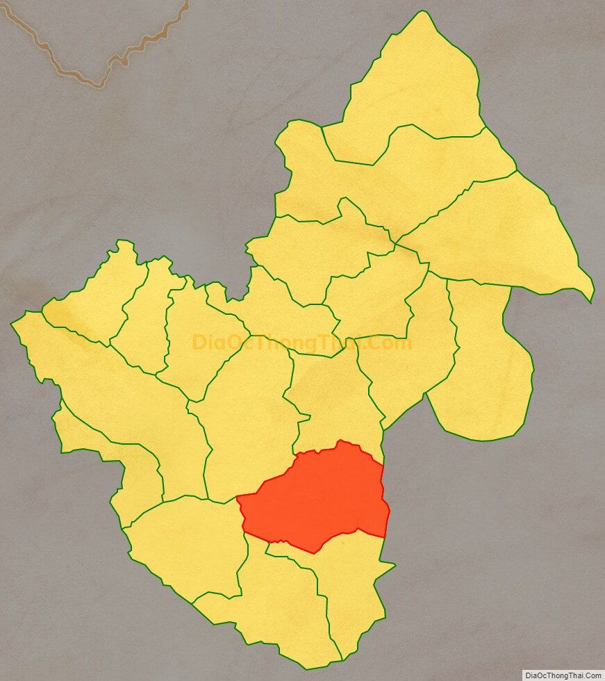 Bản đồ vị trí và địa giới hành chính Xã Hố Quáng Phìn, huyện Đồng Văn