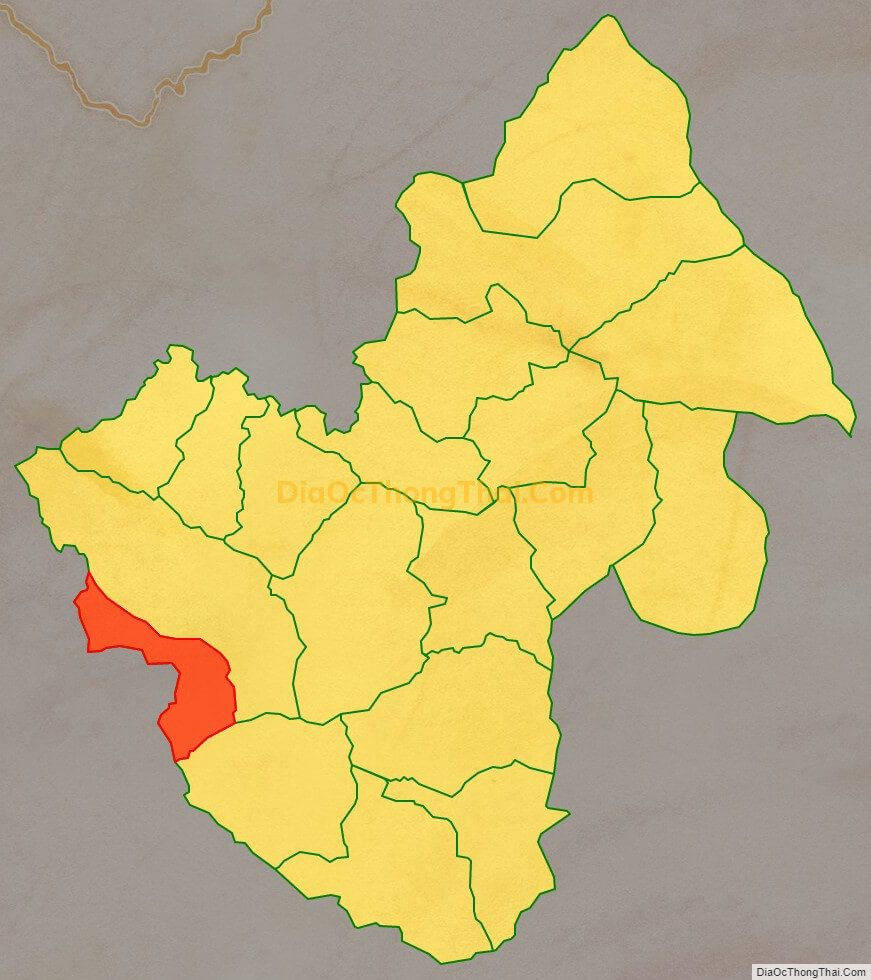 Bản đồ vị trí và địa giới hành chính Xã Lũng Thầu, huyện Đồng Văn