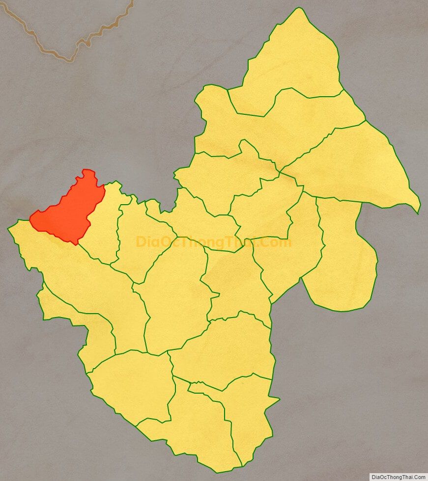Bản đồ vị trí và địa giới hành chính Xã Phố Là, huyện Đồng Văn