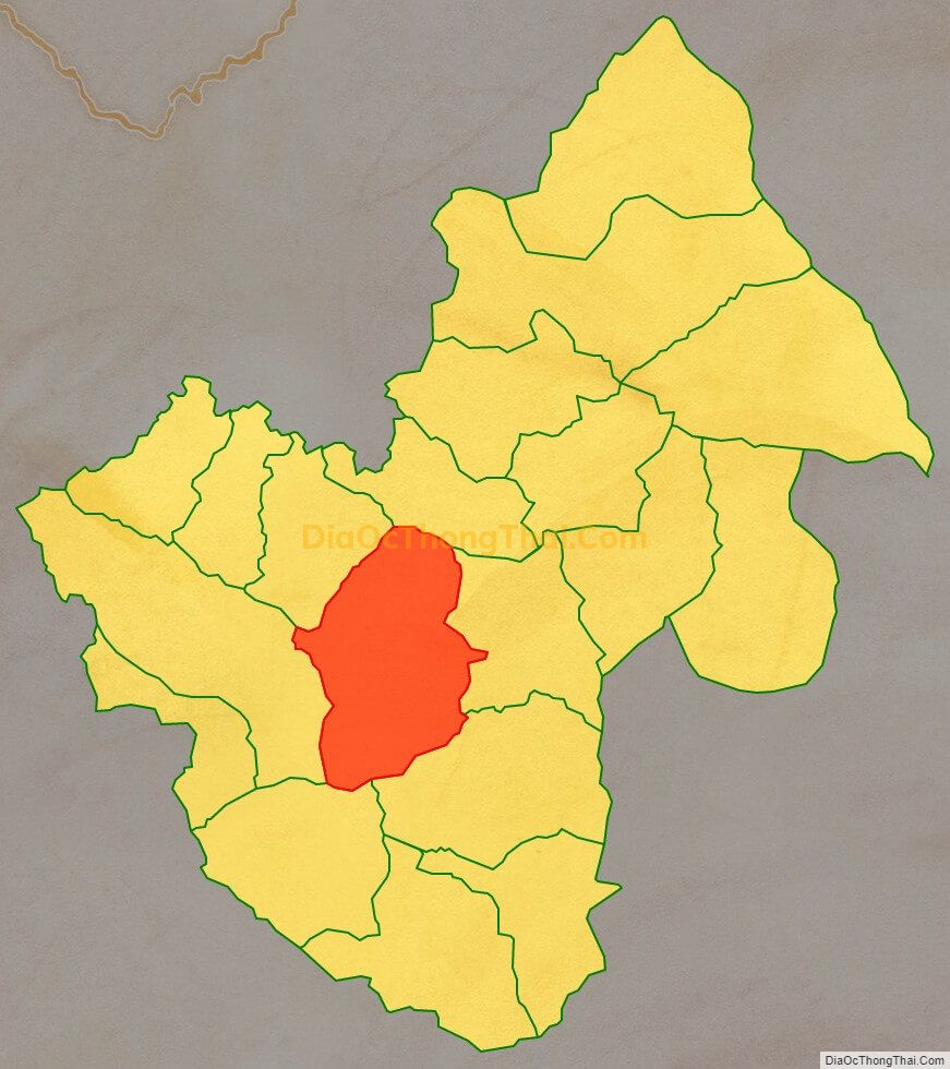 Bản đồ vị trí và địa giới hành chính Xã Sảng Tủng, huyện Đồng Văn