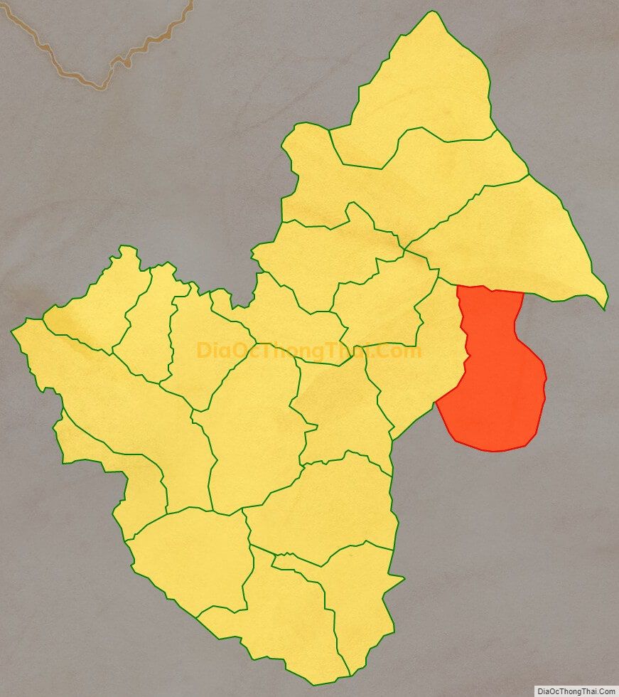 Bản đồ vị trí và địa giới hành chính Xã Tả Lủng, huyện Đồng Văn