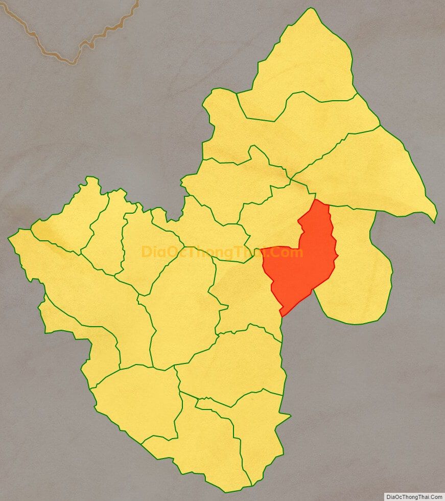 Bản đồ vị trí và địa giới hành chính Xã Tả Phìn, huyện Đồng Văn