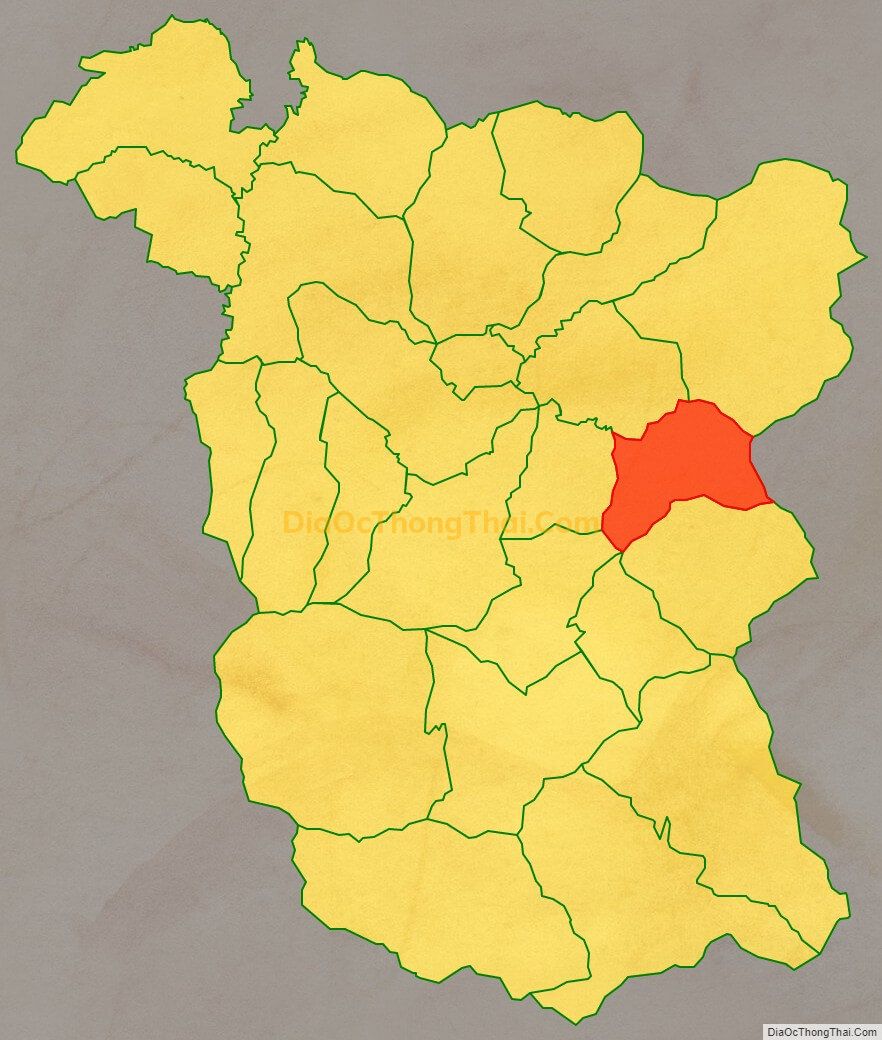 Bản đồ vị trí và địa giới hành chính Xã Bản Nhùng, huyện Hoàng Su Phì