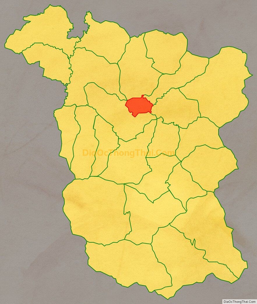 Bản đồ vị trí và địa giới hành chính Thị trấn Vinh Quang, huyện Hoàng Su Phì