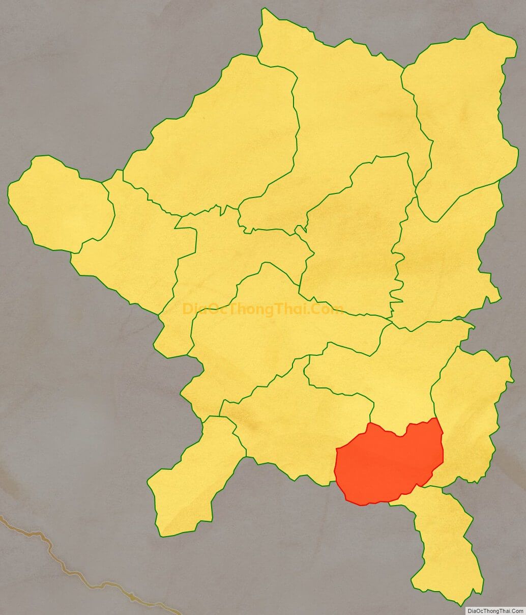 Bản đồ vị trí và địa giới hành chính Xã Tiên Yên, huyện Quang Bình