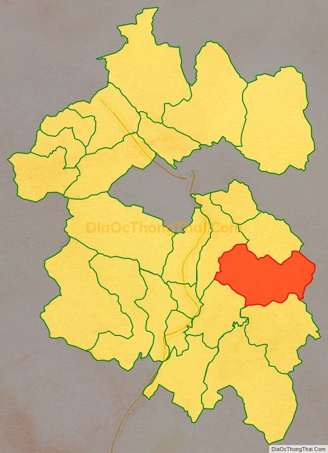 Bản đồ vị trí và địa giới hành chính Xã Linh Hồ, huyện Vị Xuyên