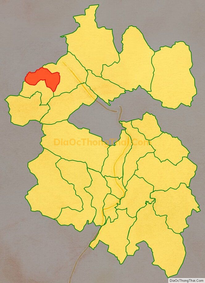 Bản đồ vị trí và địa giới hành chính Xã Thanh Đức, huyện Vị Xuyên