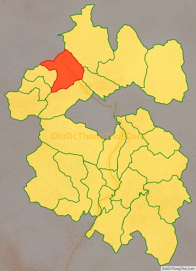Bản đồ vị trí và địa giới hành chính Xã Thanh Thủy, huyện Vị Xuyên
