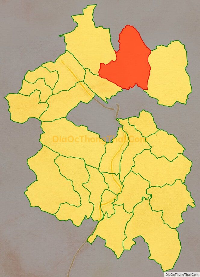 Bản đồ vị trí và địa giới hành chính Xã Thuận Hòa, huyện Vị Xuyên