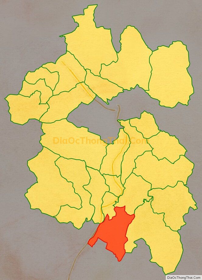 Bản đồ vị trí và địa giới hành chính Xã Trung Thành, huyện Vị Xuyên