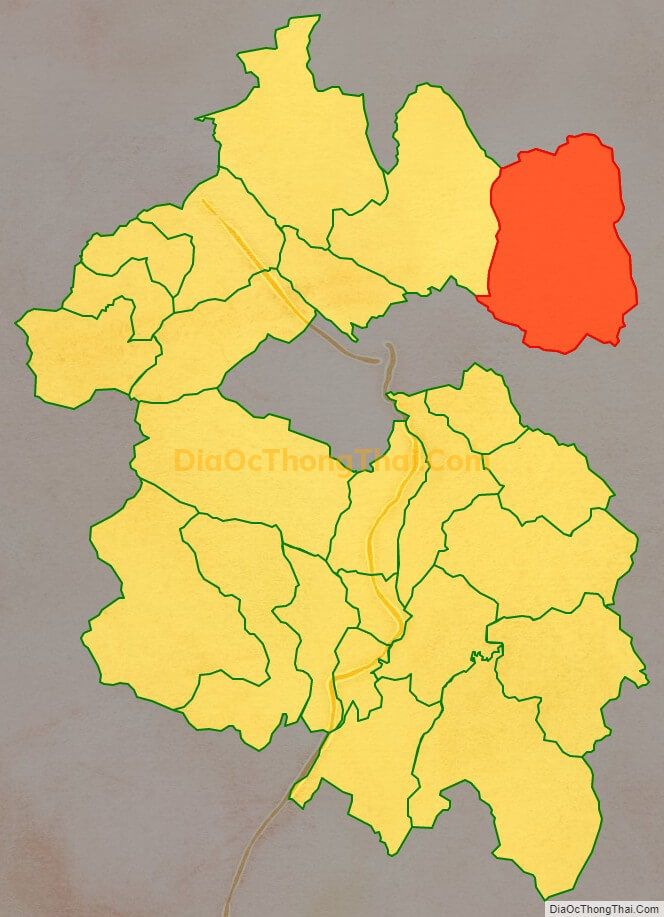 Bản đồ vị trí và địa giới hành chính Xã Tùng Bá, huyện Vị Xuyên