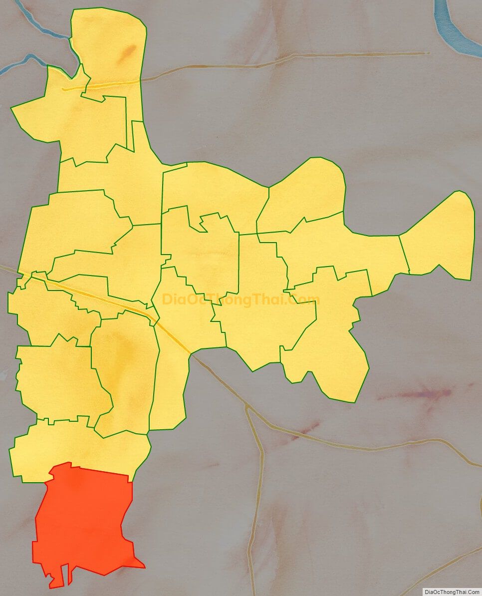 Bản đồ vị trí và địa giới hành chính Xã An Lão, huyện Bình Lục
