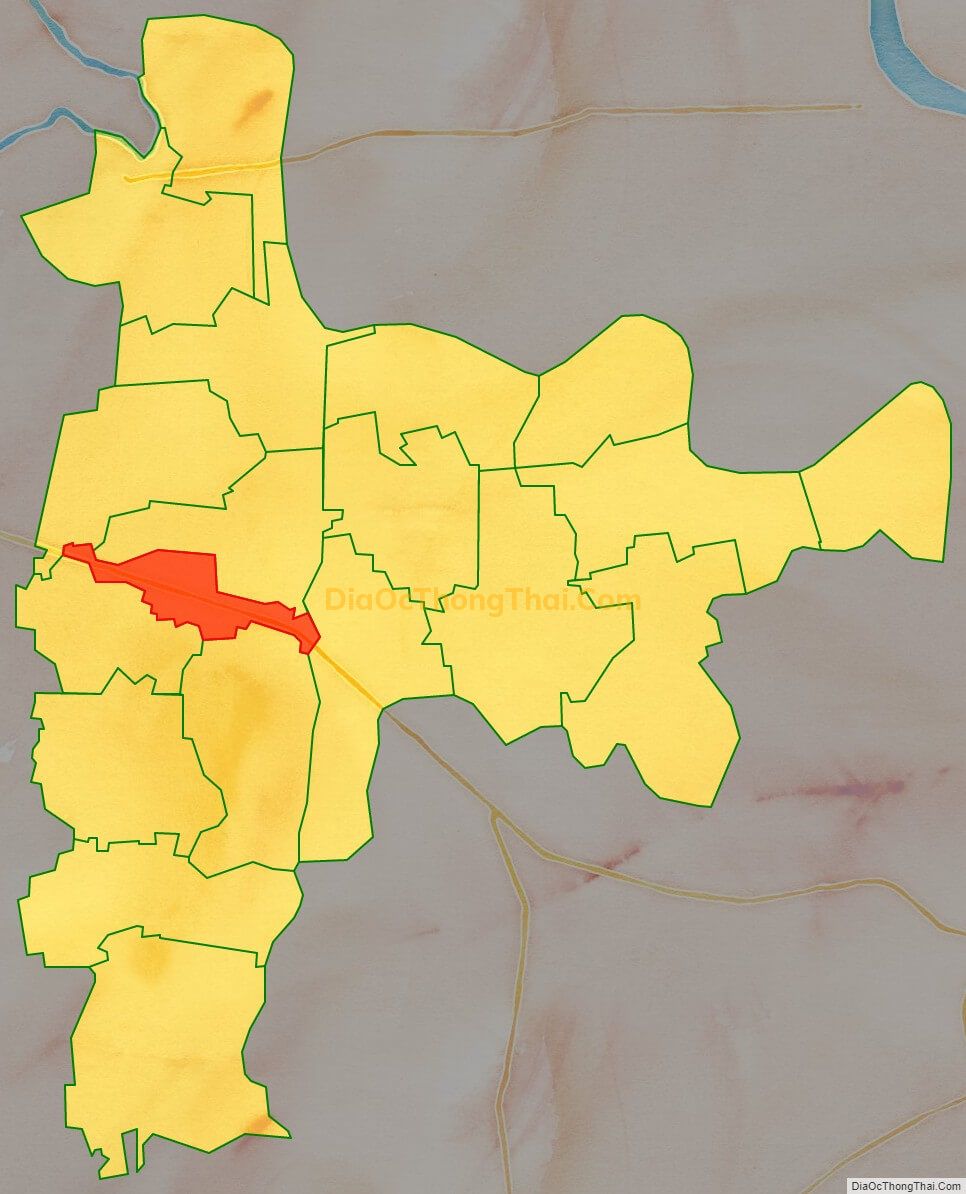 Bản đồ vị trí và địa giới hành chính Thị trấn Bình Mỹ, huyện Bình Lục
