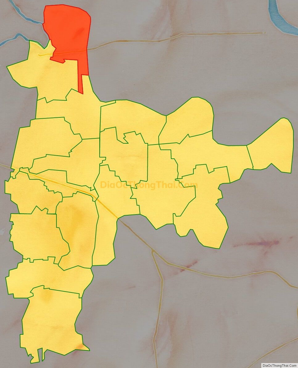 Bản đồ vị trí và địa giới hành chính Xã Bình Nghĩa, huyện Bình Lục