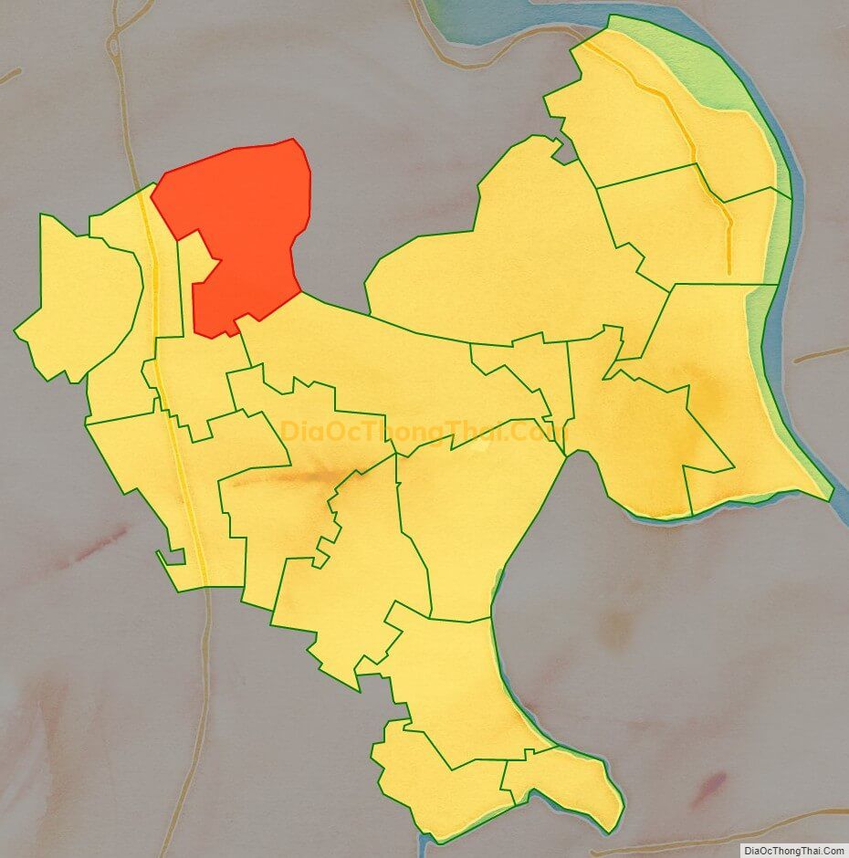 Bản đồ vị trí và địa giới hành chính Phường Bạch Thượng, thị xã Duy Tiên