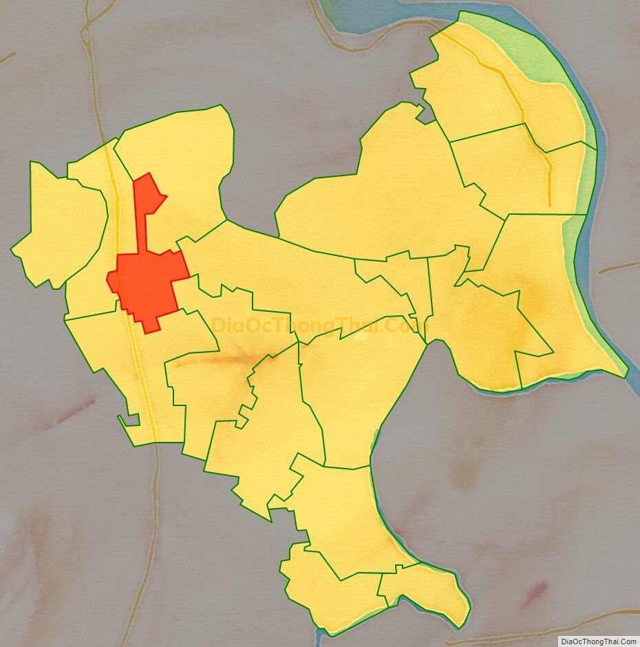Bản đồ vị trí và địa giới hành chính Phường Đồng Văn, thị xã Duy Tiên